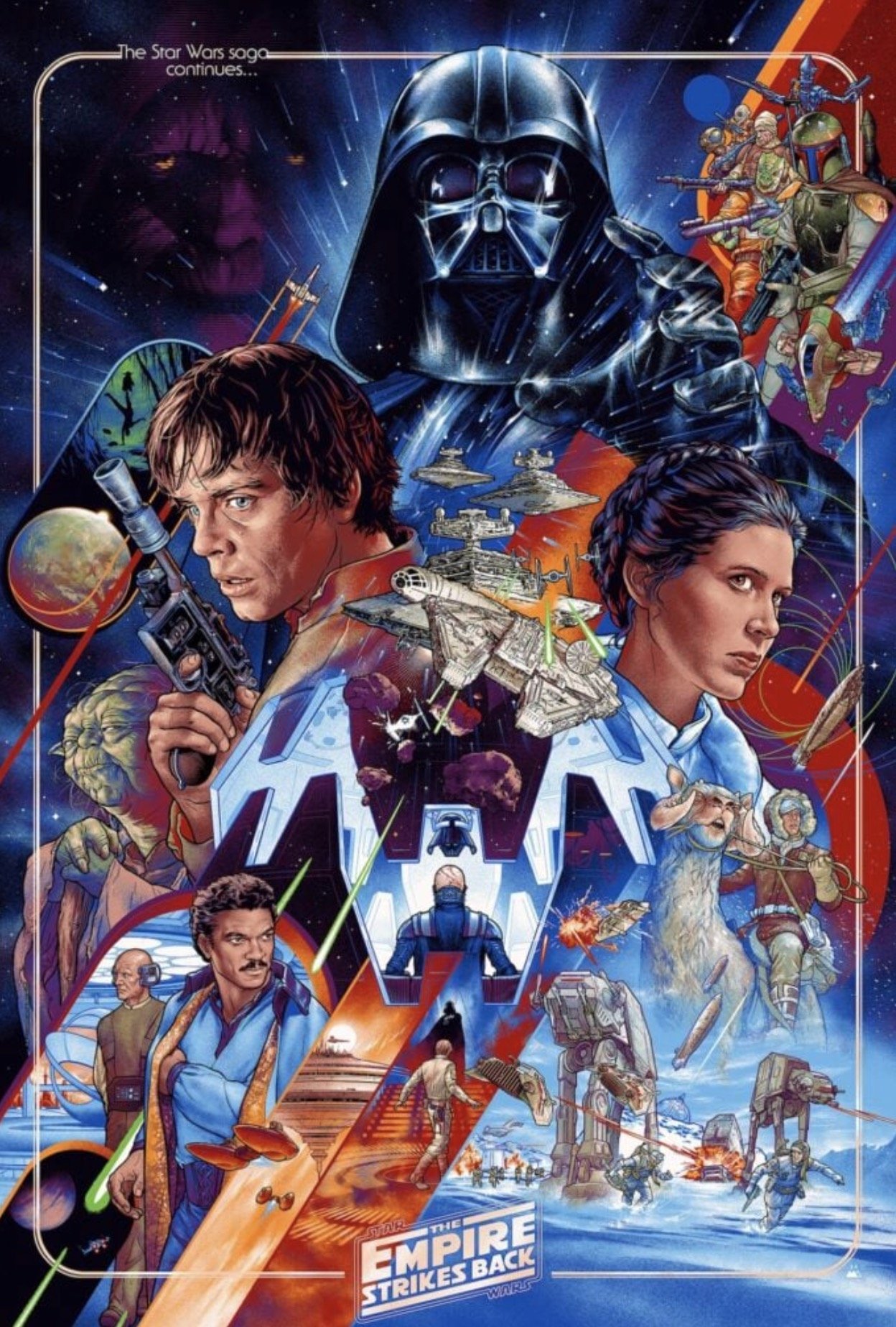 Awesome STAR WARS: THE EMPIRE STRIKES BACK Poster Art Created by